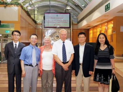 美國大西洋城凱波學院榮休院長Dr. John May伉儷和Charlie Xu先生來訪