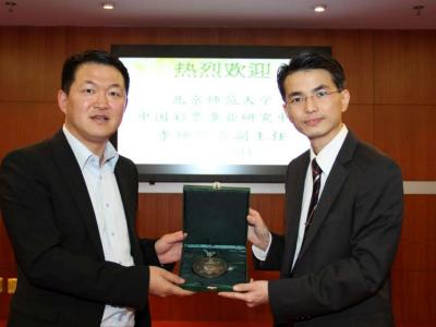 北京師範大學中國彩票事業研究中心常務副主任李坤來訪